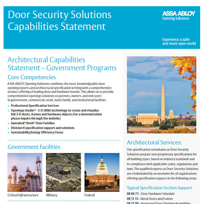 SpecsIntact expert support for door opening solutions | ASSA ABLOY DSS